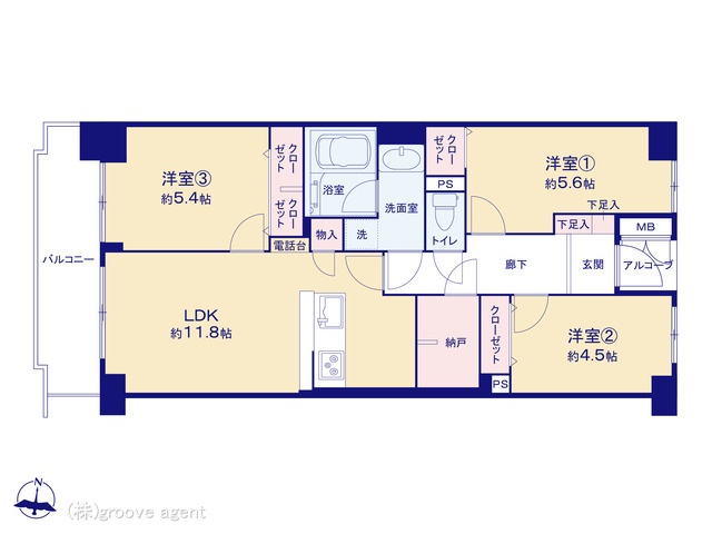 東京都の中古マンション: 東大島ファミールハイツ1号館