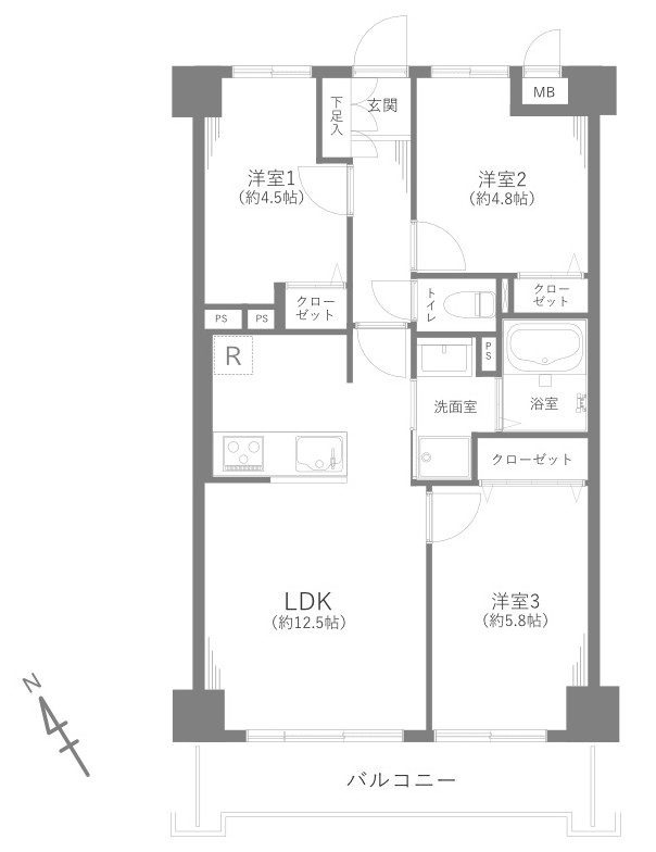 クラーク春日部壱番館 306