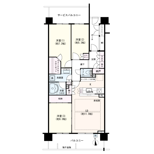 東京都の中古マンション: ザ・ステージオ⻄新井パークフロントタワー