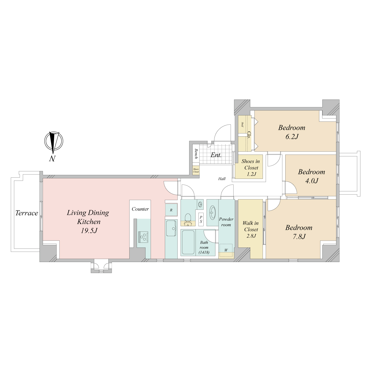 広尾ガーデンヒルズ ウエストヒルK棟