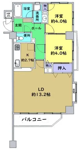 東京都の中古マンション: ヴィラージュ高幡不動