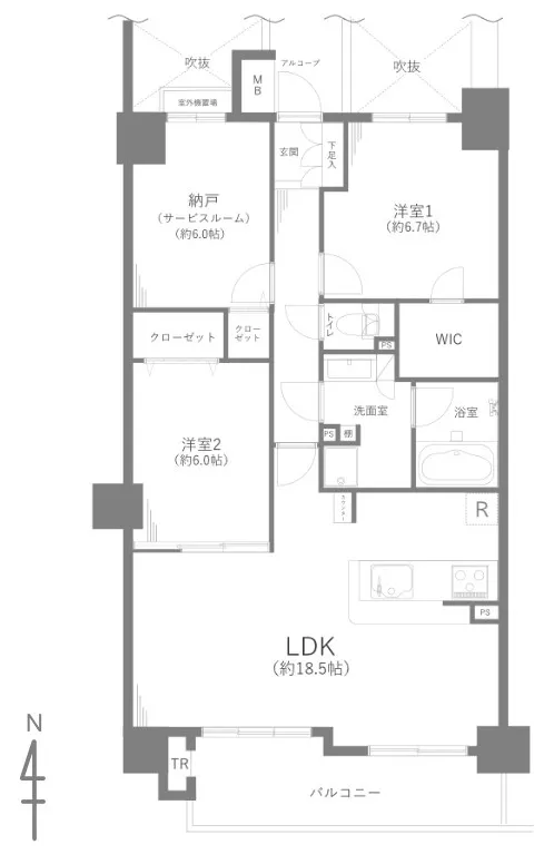 東京都の中古マンション: ジェイパーク北千住モナクレイス