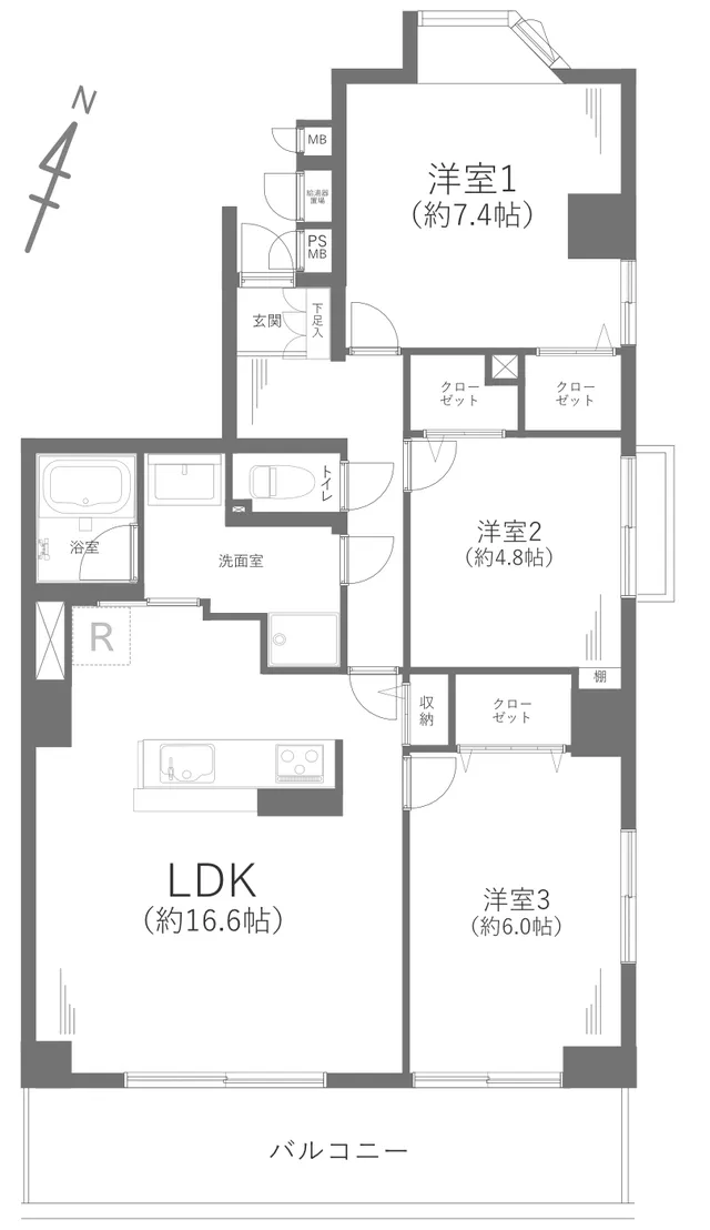 神奈川県の中古マンション: リズ東林間