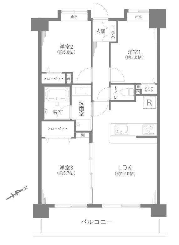 東京都の中古マンション: ライオンズマンション西高島平溝下公園弐番館