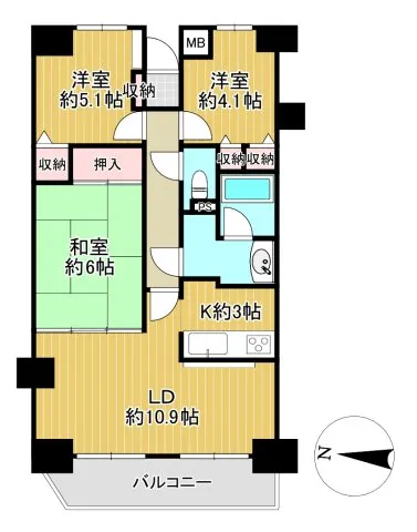 埼玉県の中古マンション: -三丁目不動産-　ダイアパレス本庄　内工事