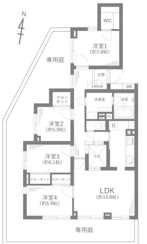 東京都の中古マンション: 南生田アメニティホームズ
