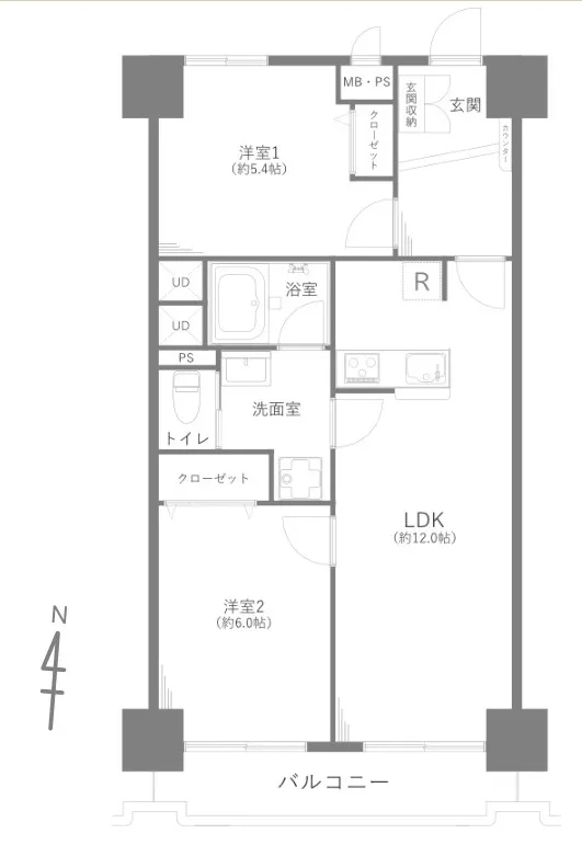 東京都の中古マンション: カーサ中村