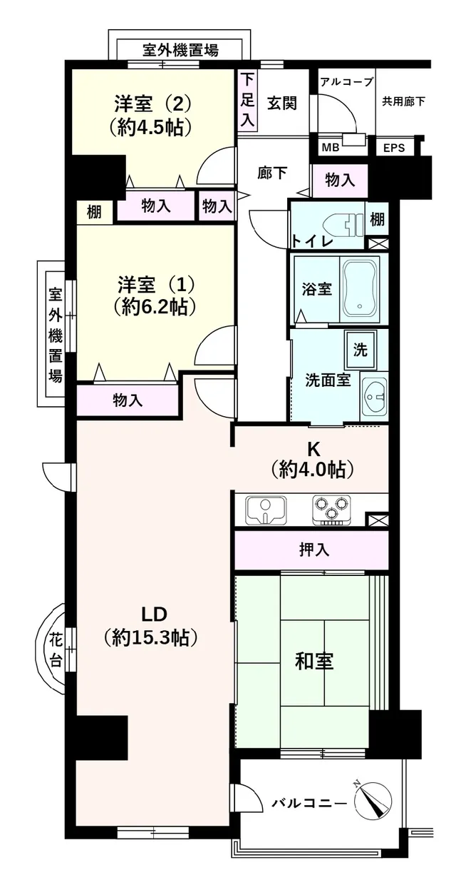 神奈川県の中古マンション: プロムナード仲町台9号棟